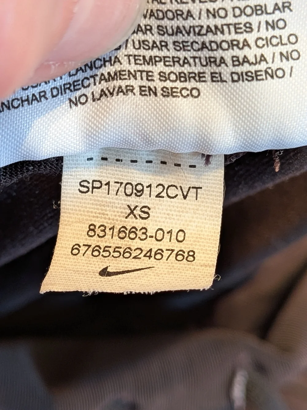 Nike Ladies' Black Athletic Capri Leggings with Swoosh